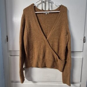 Madewell Rust Wrap Wool Alpaca Blend Sweater Small